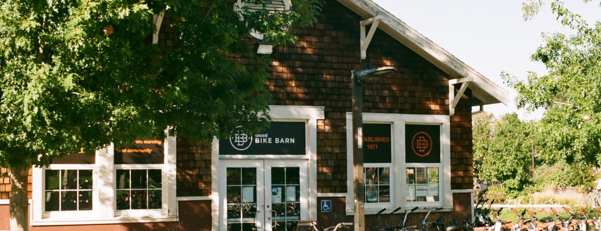Outside of the Bike Barn