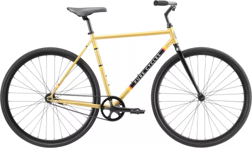 Pure Cycles Sulcata singlespeed coaster brake bicycle in gold