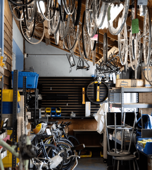 Bike Barn Inside Shop